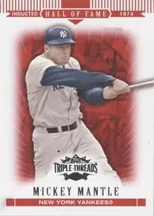 2007 Topps Triple Threads #7 - Mickey Mantle - New York Yankees