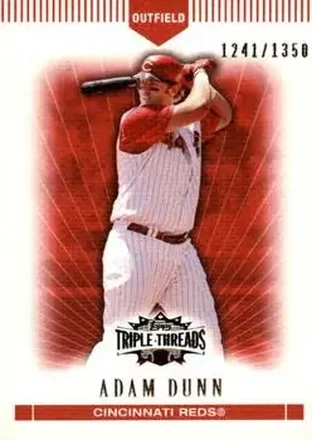 2007 Topps Triple Threads #8 - Adam Dunn - Cincinnati Reds
