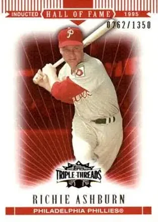 2007 Topps Triple Threads #9 - Richie Ashburn - Philadelphia Phillies