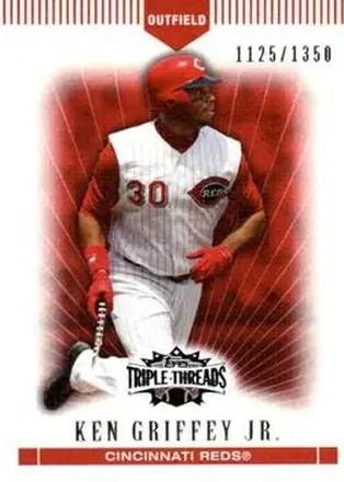 2007 Topps Triple Threads #13 - Ken Griffey Jr. - Cincinnati Reds