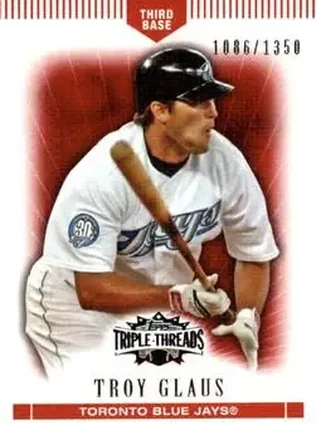 2007 Topps Triple Threads #24 - Troy Glaus - Toronto Blue Jays