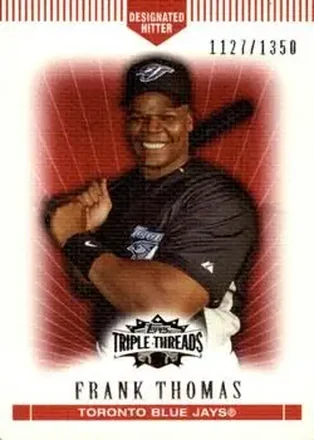2007 Topps Triple Threads #28 - Frank Thomas - Toronto Blue Jays