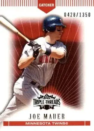 2007 Topps Triple Threads #29 - Joe Mauer - Minnesota Twins
