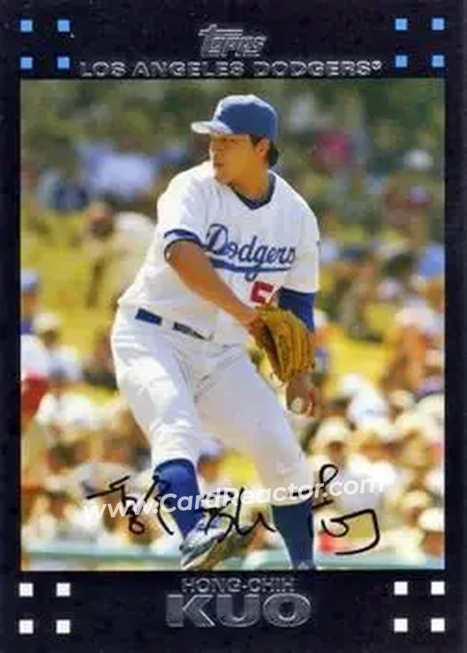 2007 Topps Updates & Highlights #UH33 - Hong-Chih Kuo - Los Angeles Dodgers - Front 2007 Topps Updates & Highlights #UH33 - Hong-Chih Kuo - Los Angeles Dodgers - Front