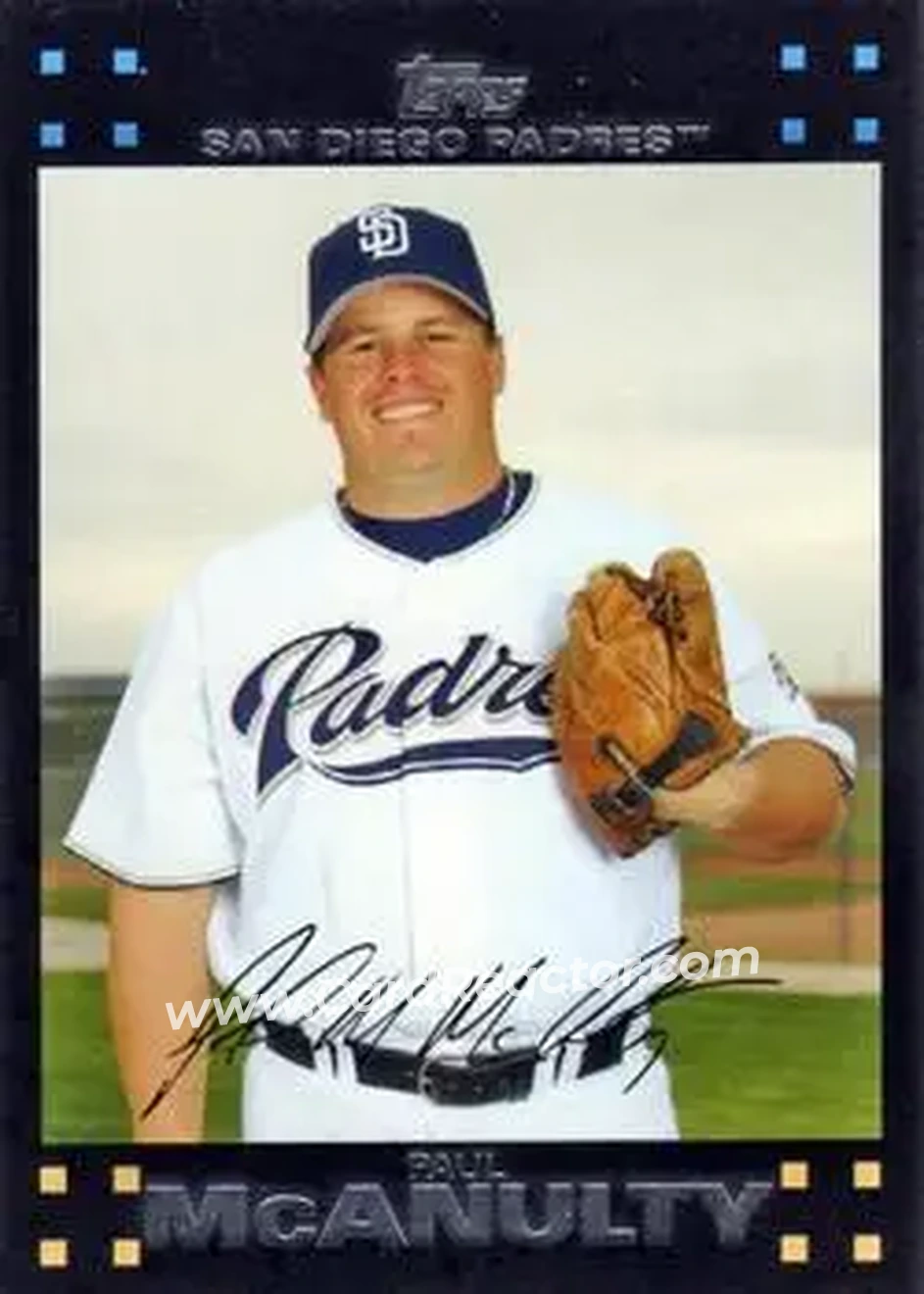 2007 Topps Updates & Highlights #UH34 - Paul McAnulty - San Diego Padres - Front