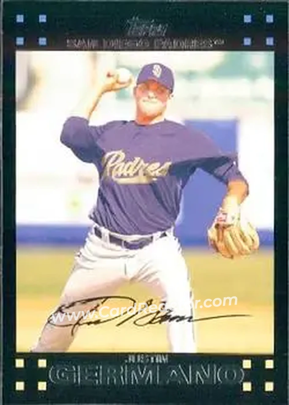 2007 Topps Updates & Highlights #UH36 - Justin Germano - San Diego Padres - Front