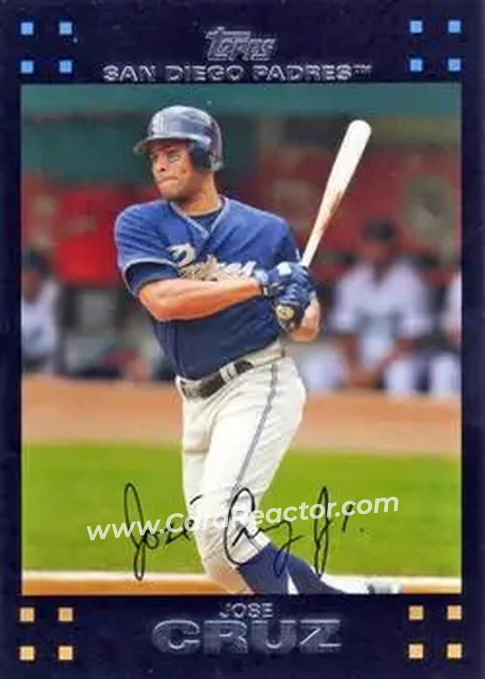 2007 Topps Updates & Highlights #UH38 - Jose Cruz - San Diego Padres - Front