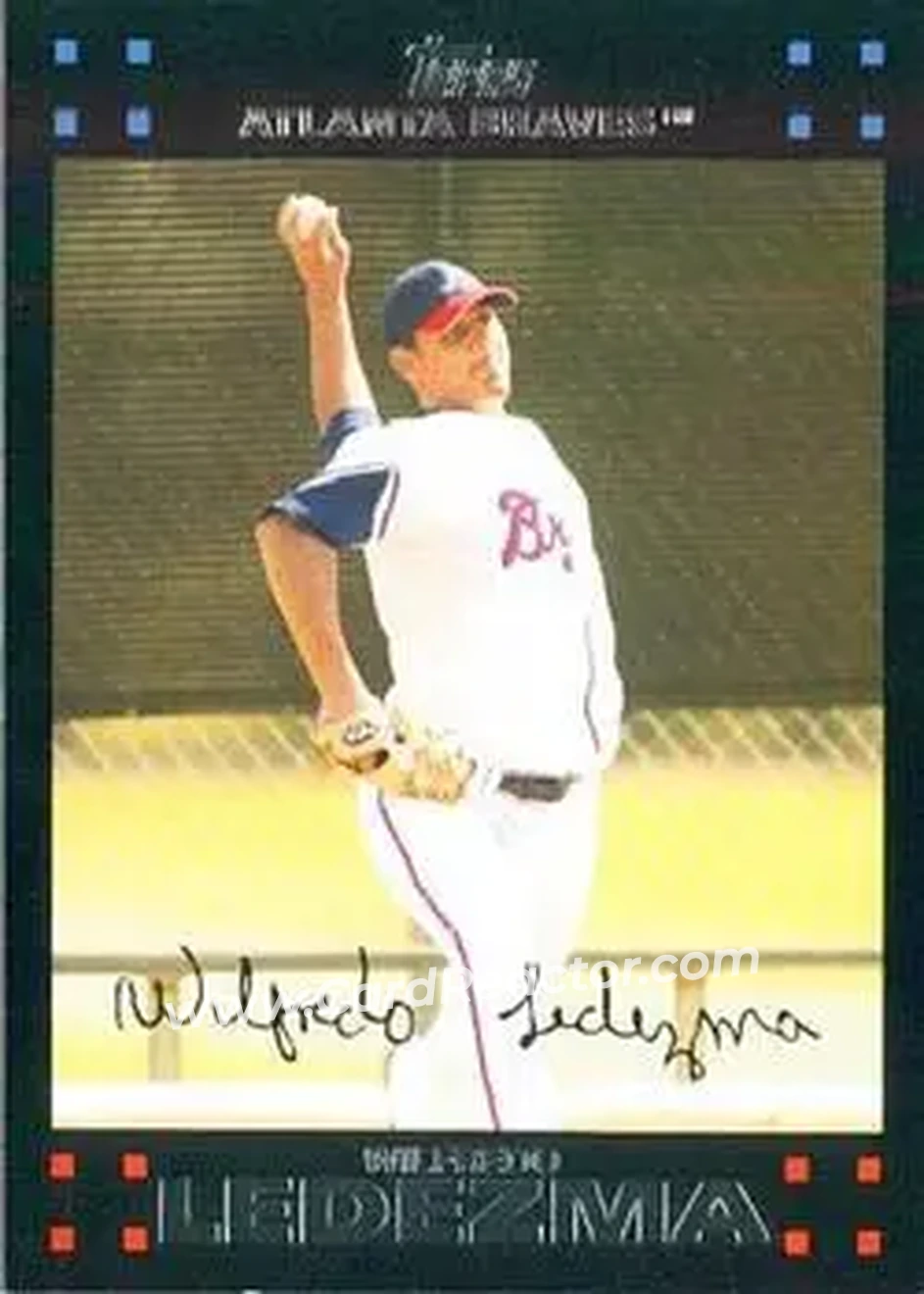 2007 Topps Updates & Highlights #UH39 - Wilfredo Ledezma - Atlanta Braves - Front 2007 Topps Updates & Highlights #UH39 - Wilfredo Ledezma - Atlanta Braves - Front