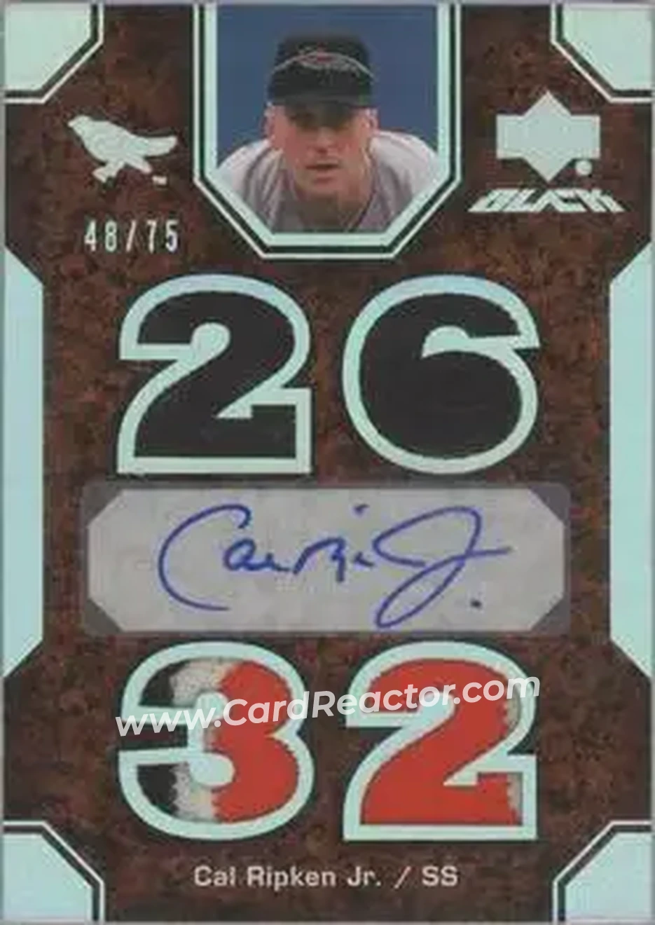 2007 UD Black #3 - Cal Ripken - Baltimore Orioles - Front