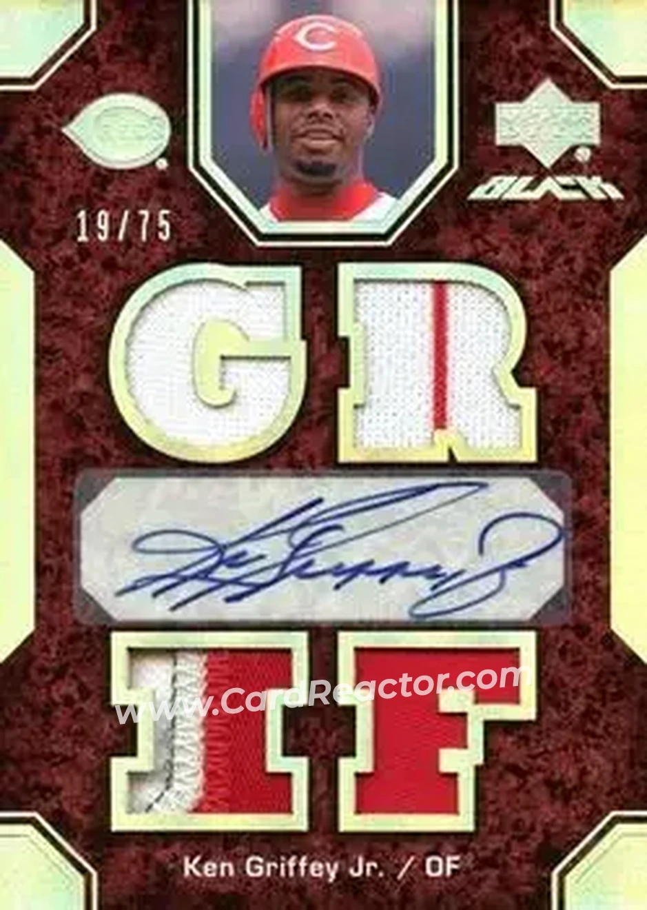 2007 UD Black #11 - Ken Griffey Jr. - Cincinnati Reds - Front