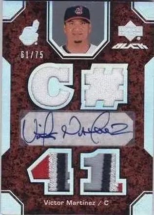 2007 UD Black #13 - Victor Martinez - Cleveland Indians