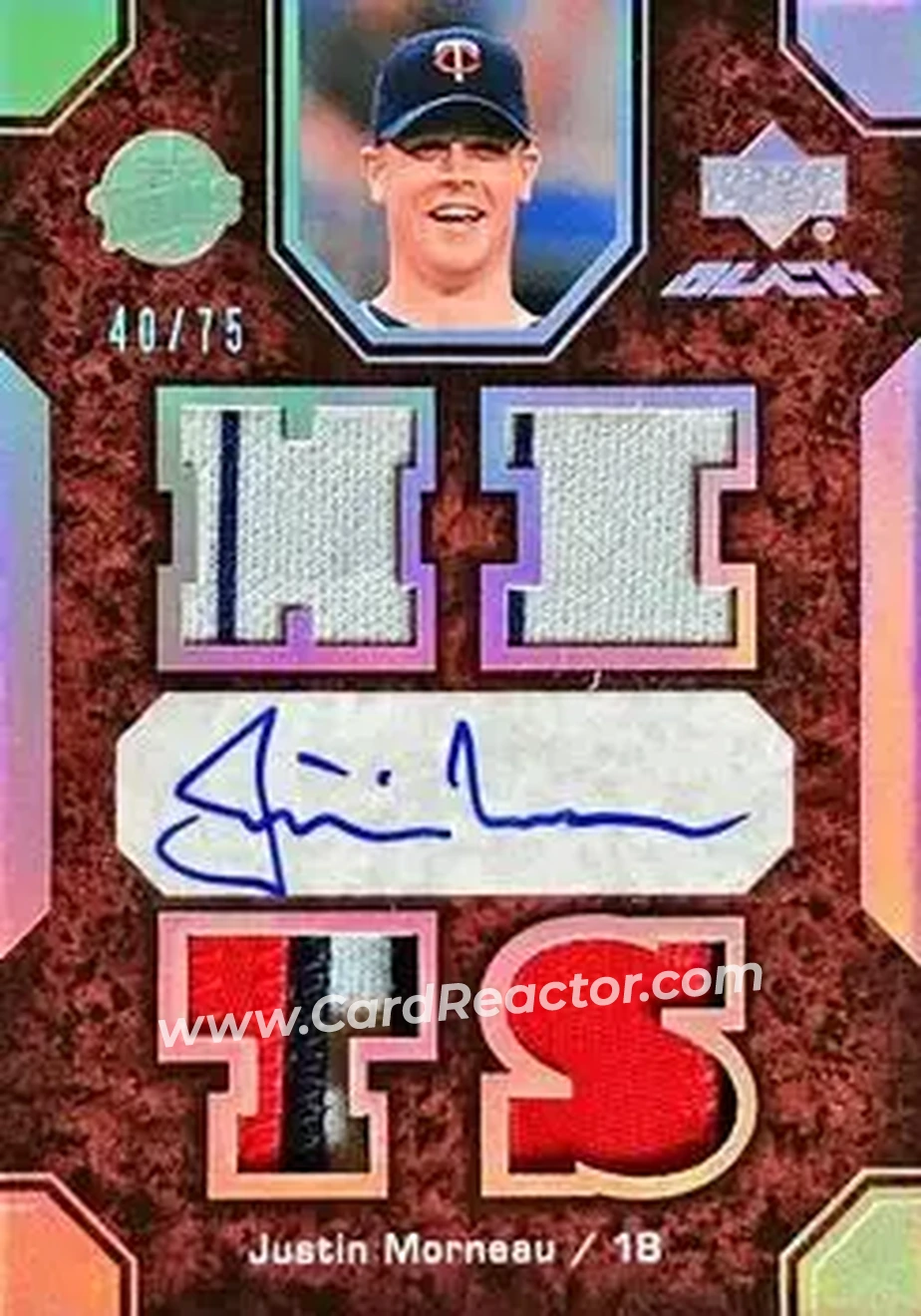 2007 UD Black #27 - Justin Morneau - Minnesota Twins - Front 2007 UD Black #27 - Justin Morneau - Minnesota Twins - Front