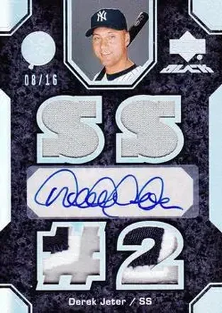 2007 UD Black #29 - Derek Jeter - New York Yankees