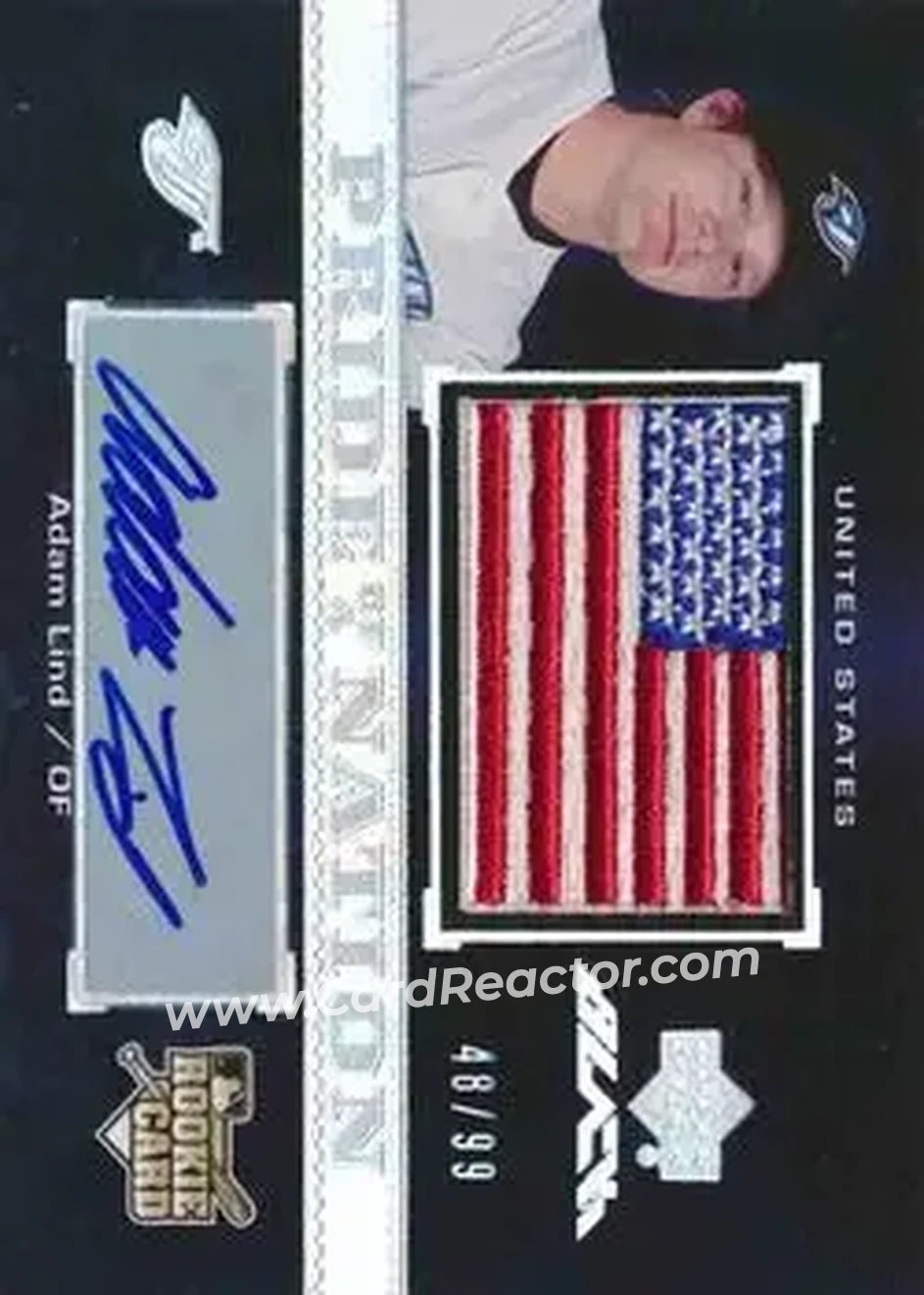 2007 UD Black #43 - Adam Lind - Toronto Blue Jays - Front 2007 UD Black #43 - Adam Lind - Toronto Blue Jays - Front