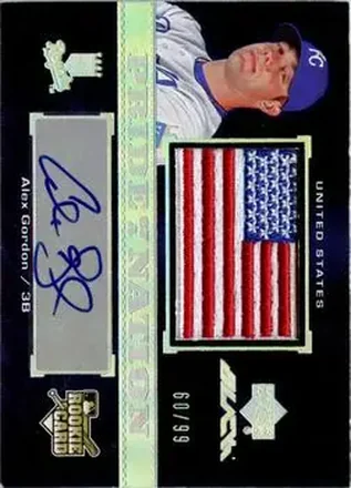 2007 UD Black #45 - Alex Gordon - Kansas City Royals