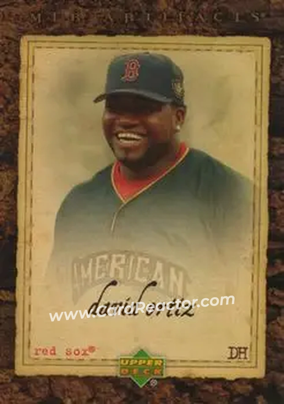 2007 Upper Deck Artifacts #2 - David Ortiz - Boston Red Sox - Front 2007 Upper Deck Artifacts #2 - David Ortiz - Boston Red Sox - Front