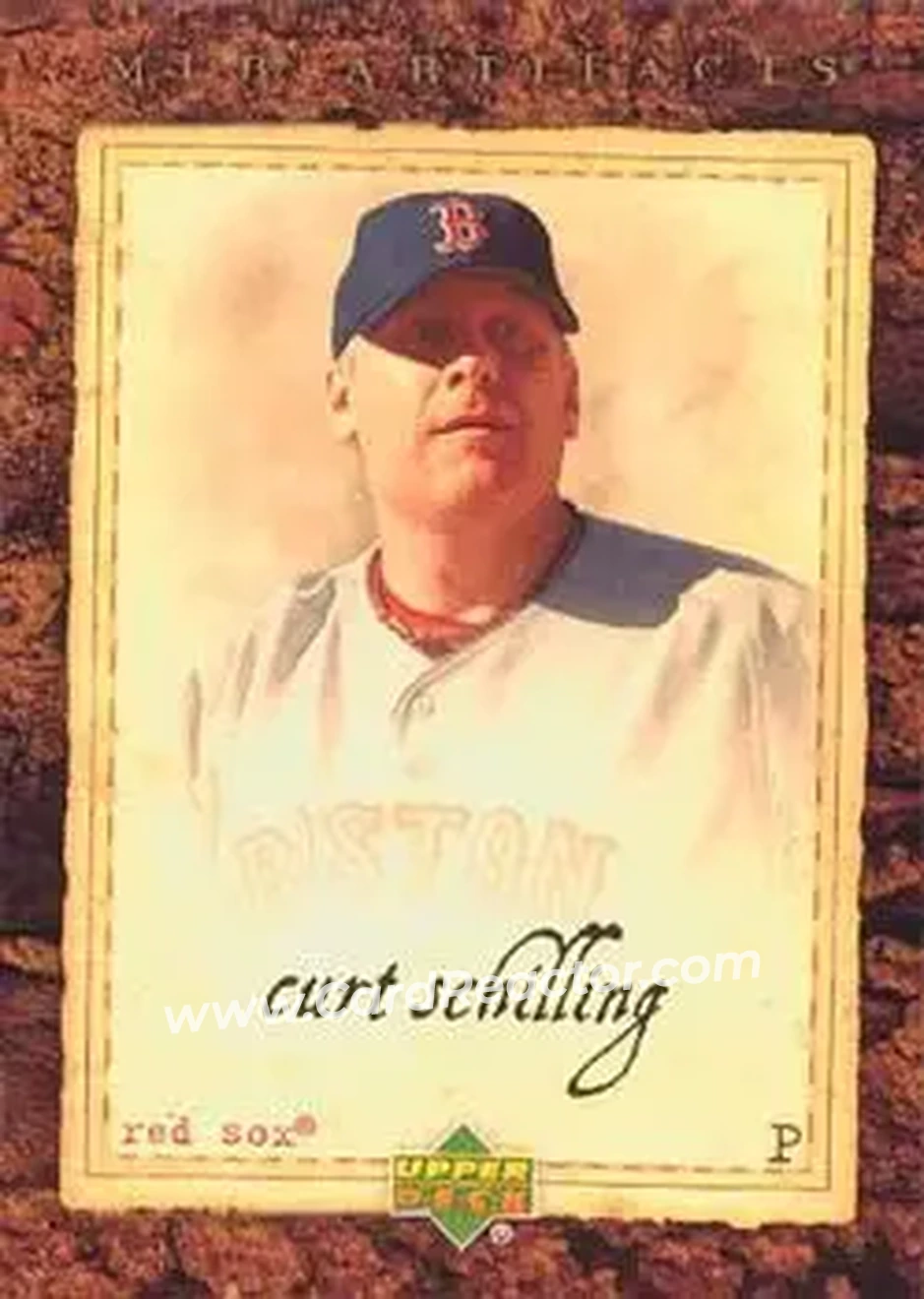 2007 Upper Deck Artifacts #4 - Curt Schilling - Boston Red Sox - Front 2007 Upper Deck Artifacts #4 - Curt Schilling - Boston Red Sox - Front