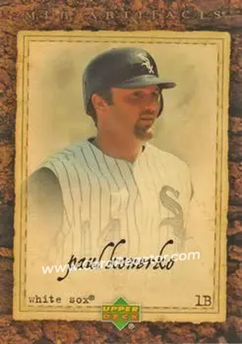 2007 Upper Deck Artifacts #6 - Paul Konerko - Chicago White Sox - Front 2007 Upper Deck Artifacts #6 - Paul Konerko - Chicago White Sox - Front