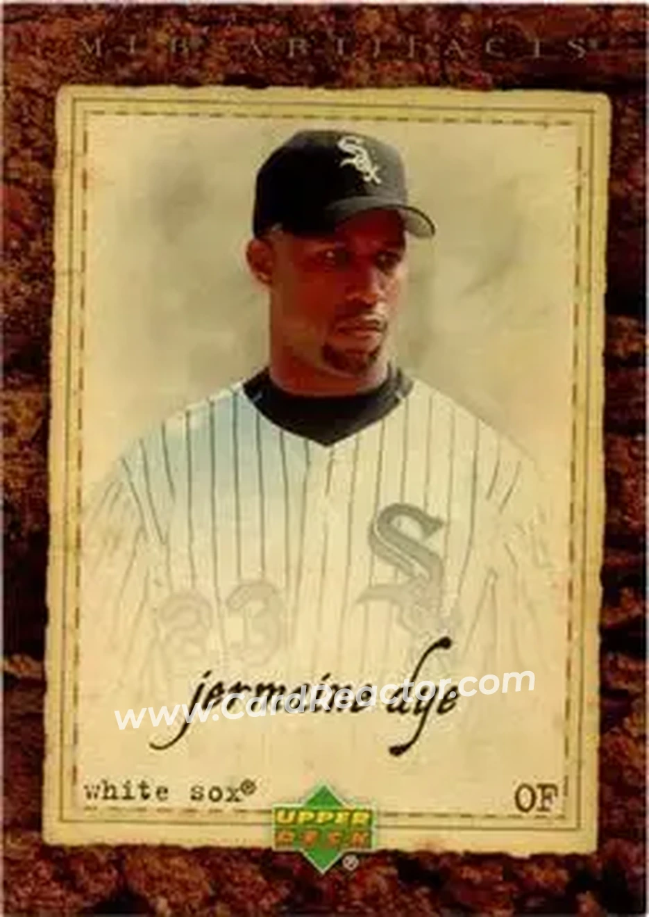 2007 Upper Deck Artifacts #7 - Jermaine Dye - Chicago White Sox - Front 2007 Upper Deck Artifacts #7 - Jermaine Dye - Chicago White Sox - Front