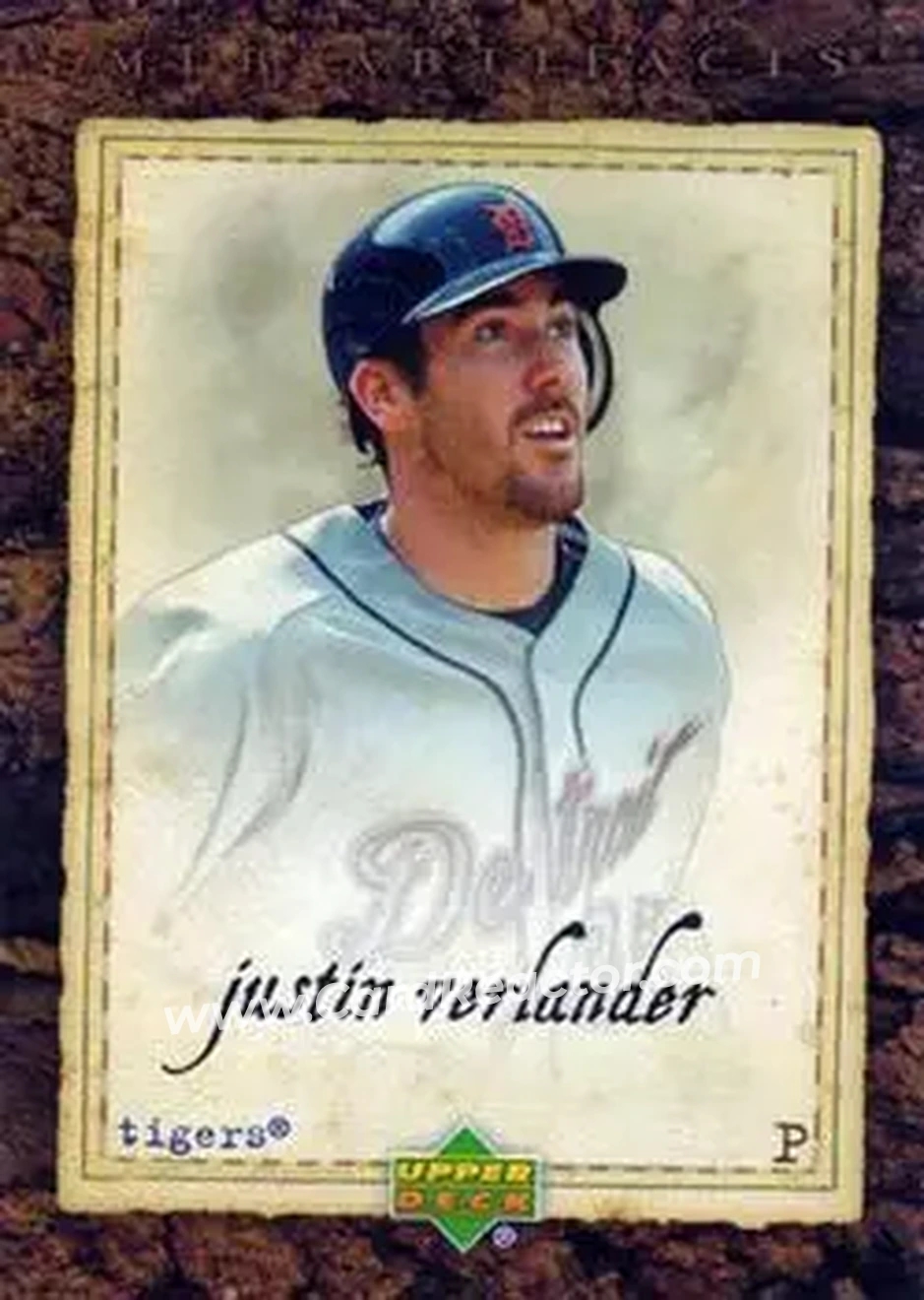 2007 Upper Deck Artifacts #13 - Justin Verlander - Detroit Tigers - Front 2007 Upper Deck Artifacts #13 - Justin Verlander - Detroit Tigers - Front