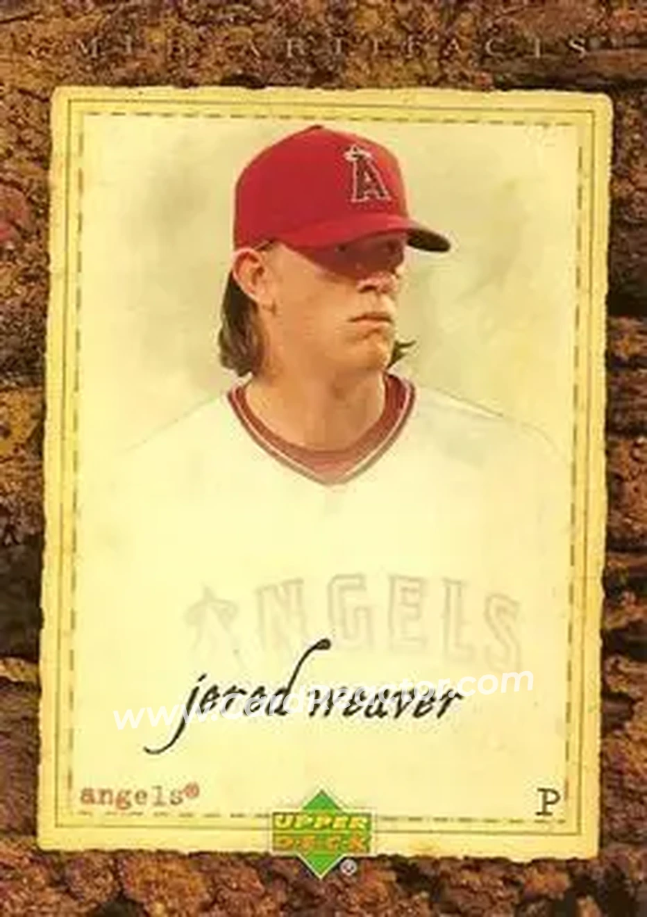 2007 Upper Deck Artifacts #16 - Jered Weaver - Los Angeles Angels - Front 2007 Upper Deck Artifacts #16 - Jered Weaver - Los Angeles Angels - Front