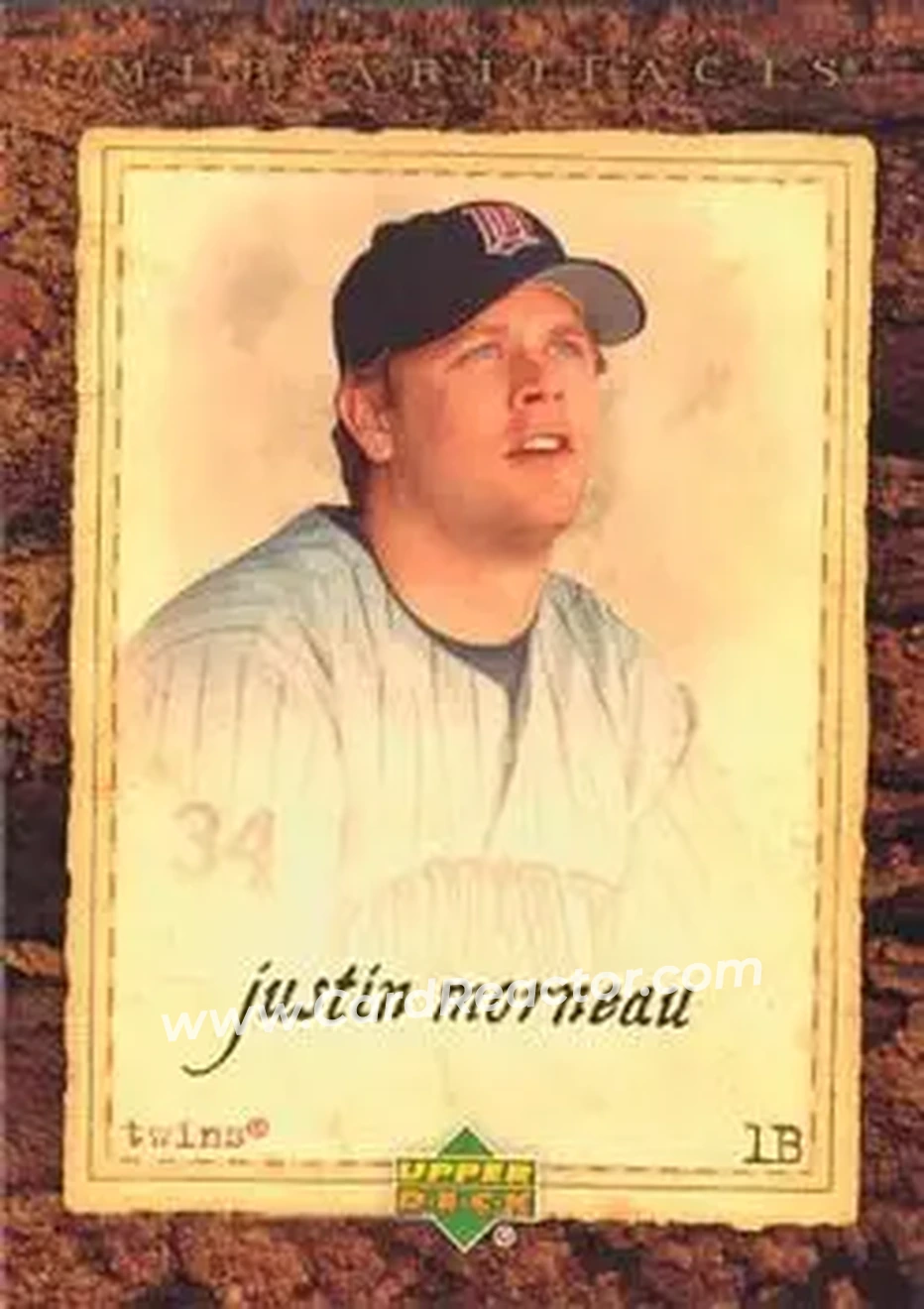 2007 Upper Deck Artifacts #17 - Justin Morneau - Minnesota Twins - Front 2007 Upper Deck Artifacts #17 - Justin Morneau - Minnesota Twins - Front