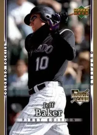 2007 Upper Deck First Edition #13 - Jeff Baker - Colorado Rockies