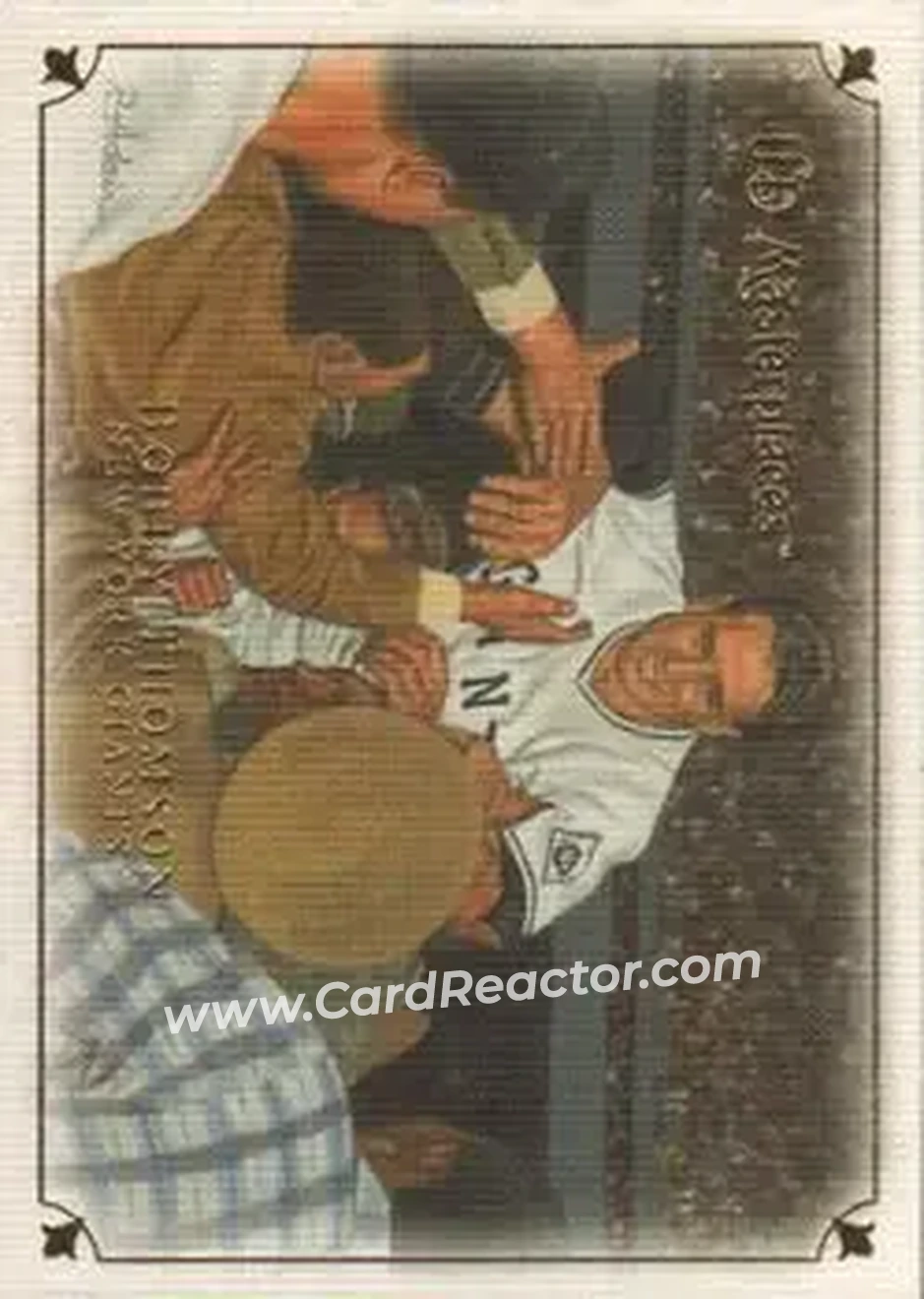 2007 Upper Deck Masterpieces #3 - Bobby Thomson - New York Giants - Front