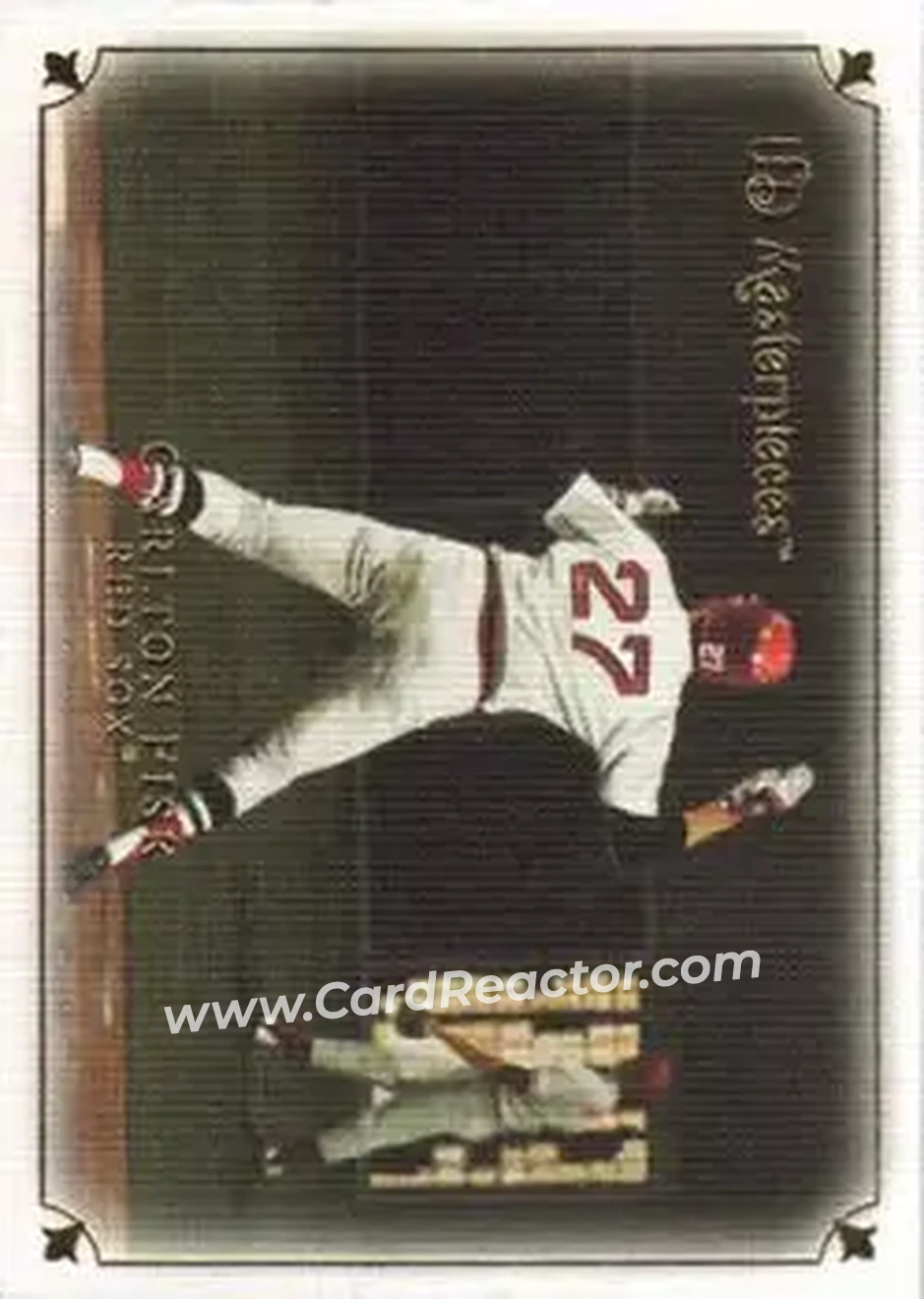 2007 Upper Deck Masterpieces #5 - Carlton Fisk - Boston Red Sox - Front