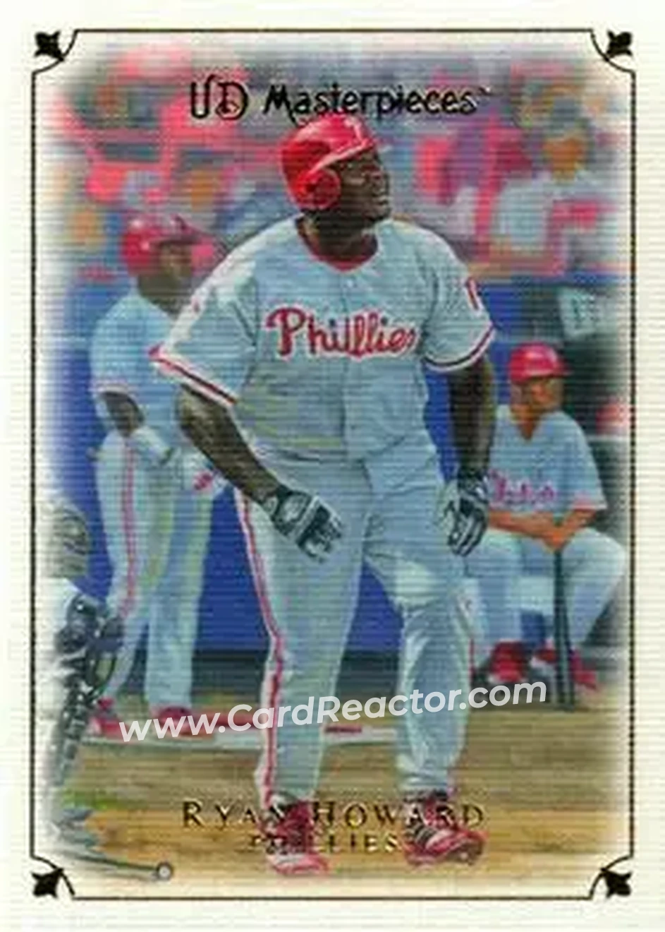 2007 Upper Deck Masterpieces #12 - Ryan Howard - Philadelphia Phillies - Front 2007 Upper Deck Masterpieces #12 - Ryan Howard - Philadelphia Phillies - Front