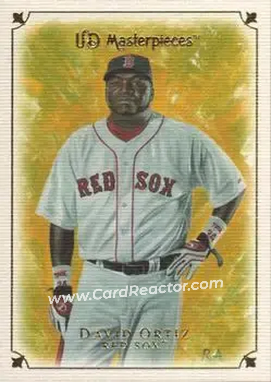 2007 Upper Deck Masterpieces #14 - David Ortiz - Boston Red Sox - Front 2007 Upper Deck Masterpieces #14 - David Ortiz - Boston Red Sox - Front