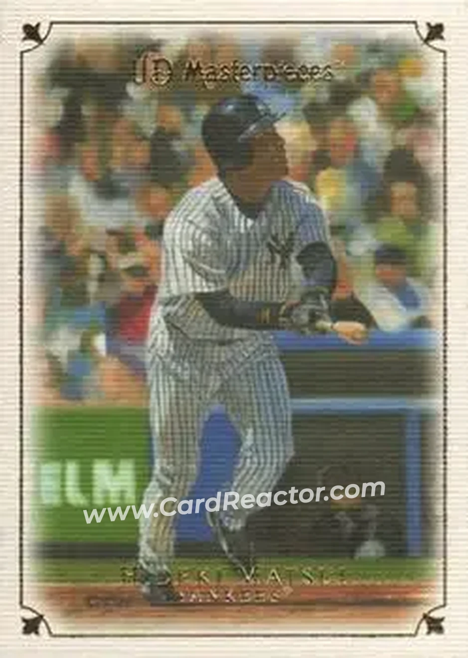 2007 Upper Deck Masterpieces #15 - Hideki Matsui - New York Yankees - Front 2007 Upper Deck Masterpieces #15 - Hideki Matsui - New York Yankees - Front