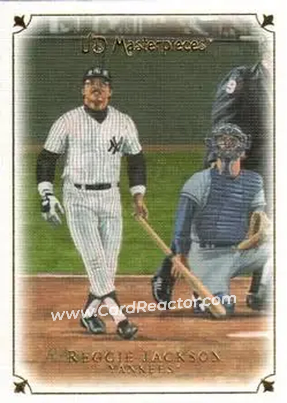 2007 Upper Deck Masterpieces #18 - Reggie Jackson (b.1946 OF) - New York Yankees - Front