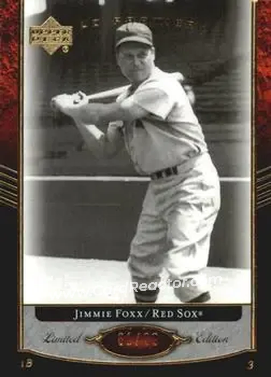 2007 Upper Deck Premier #6 - Jimmie Foxx - Boston Red Sox - Front