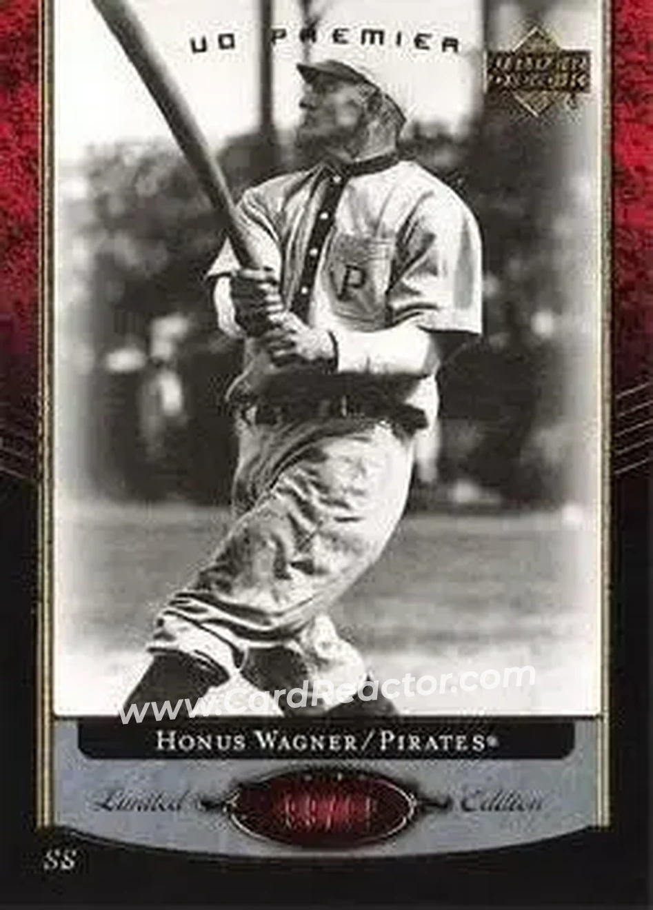 2007 Upper Deck Premier #20 - Honus Wagner - Pittsburgh Pirates - Front