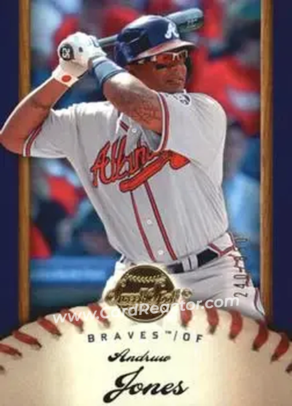 2007 Upper Deck Sweet Spot #7 - Andruw Jones - Atlanta Braves - Front 2007 Upper Deck Sweet Spot #7 - Andruw Jones - Atlanta Braves - Front