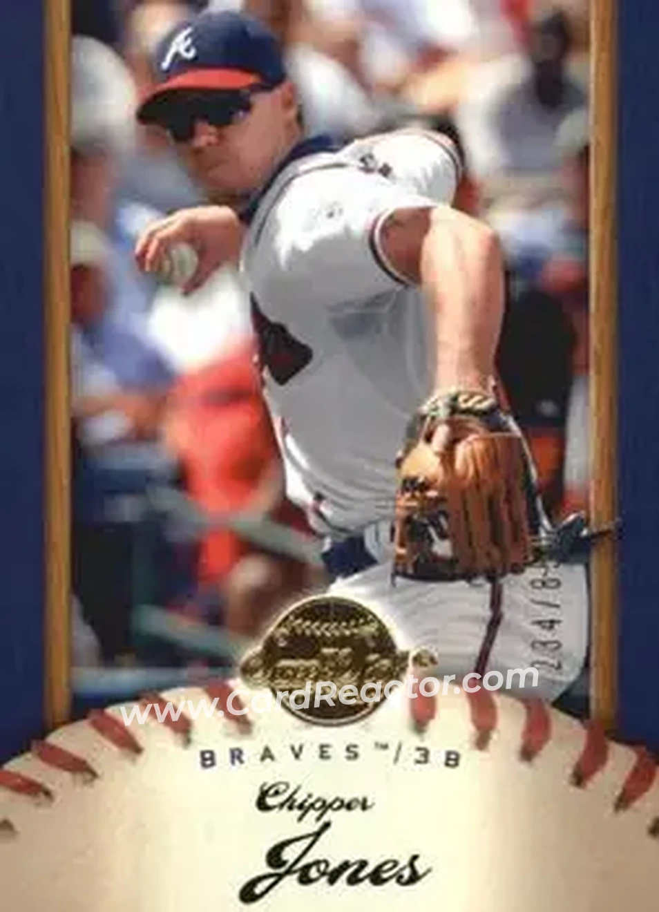 2007 Upper Deck Sweet Spot #23 - Chipper Jones - Atlanta Braves - Front