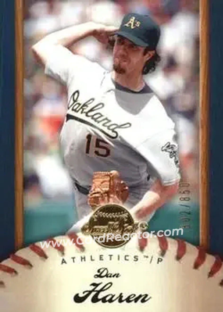 2007 Upper Deck Sweet Spot #28 - Dan Haren - Oakland Athletics - Front 2007 Upper Deck Sweet Spot #28 - Dan Haren - Oakland Athletics - Front