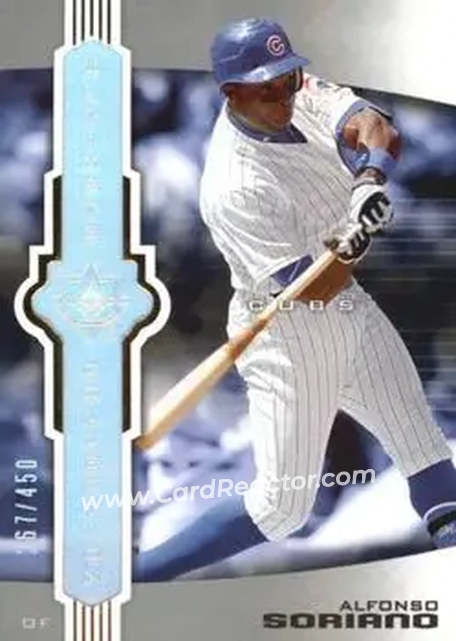 2007 Upper Deck Ultimate Collection #7 - Alfonso Soriano - Chicago Cubs - Front 2007 Upper Deck Ultimate Collection #7 - Alfonso Soriano - Chicago Cubs - Front