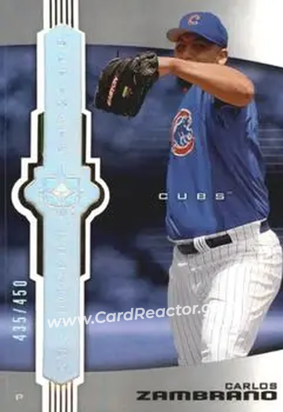 2007 Upper Deck Ultimate Collection #10 - Carlos Zambrano - Chicago Cubs - Front 2007 Upper Deck Ultimate Collection #10 - Carlos Zambrano - Chicago Cubs - Front