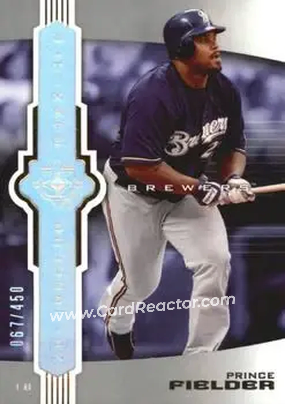 2007 Upper Deck Ultimate Collection #28 - Prince Fielder - Milwaukee Brewers - Front