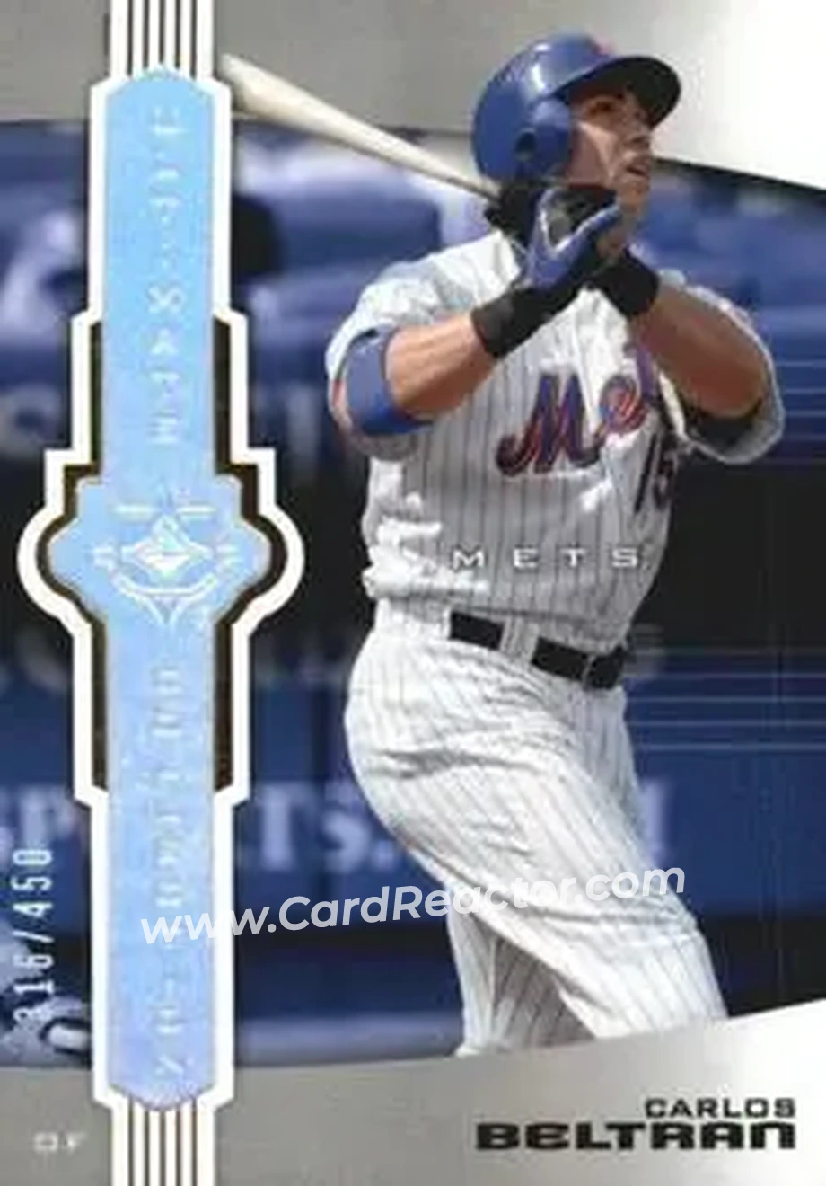 2007 Upper Deck Ultimate Collection #33 - Carlos Beltran - New York Mets - Front 2007 Upper Deck Ultimate Collection #33 - Carlos Beltran - New York Mets - Front