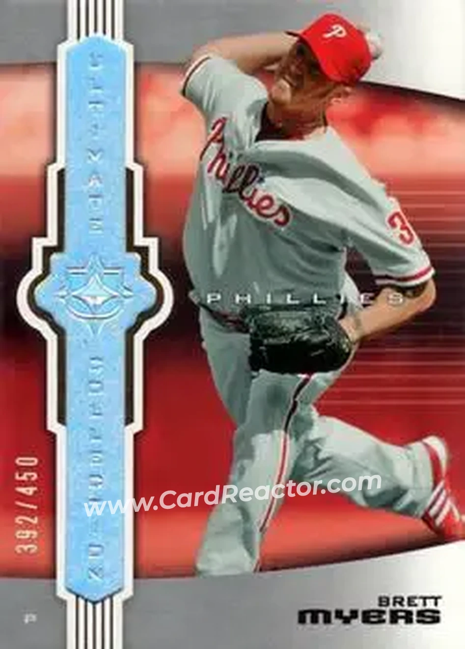 2007 Upper Deck Ultimate Collection #34 - Brett Myers - Philadelphia Phillies - Front 2007 Upper Deck Ultimate Collection #34 - Brett Myers - Philadelphia Phillies - Front