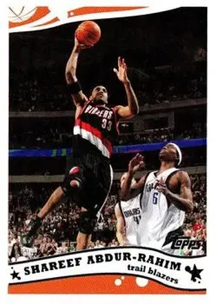 2005-06 Topps #74 - Shareef Abdur-Rahim - Portland Trail Blazers