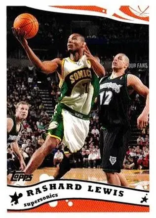 2005-06 Topps #99 - Rashard Lewis - Seattle SuperSonics