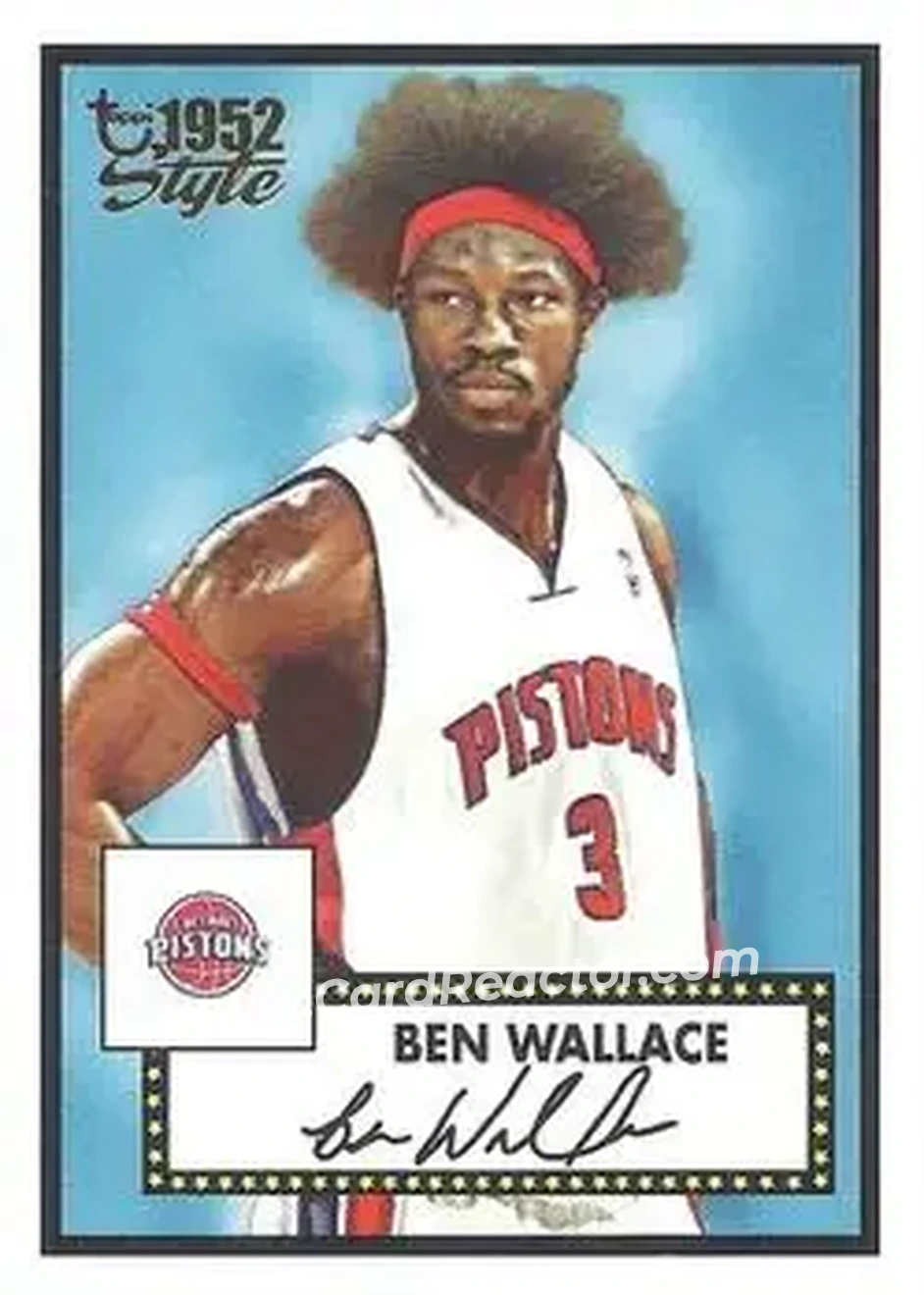 2005-06 Topps 1952 Style #1 - Ben Wallace - Detroit Pistons