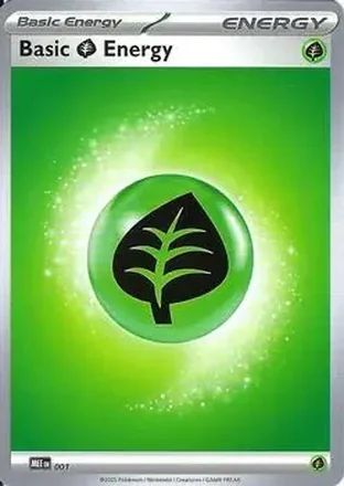 2026 Play! Pokemon Prize Pack Series Nine #MEE 001 - Basic Grass Energy
