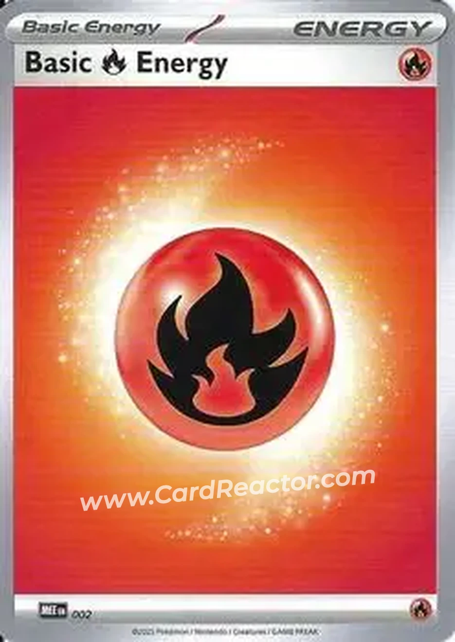 2026 Play! Pokemon Prize Pack Series Nine #MEE 002 - Basic Fire Energy