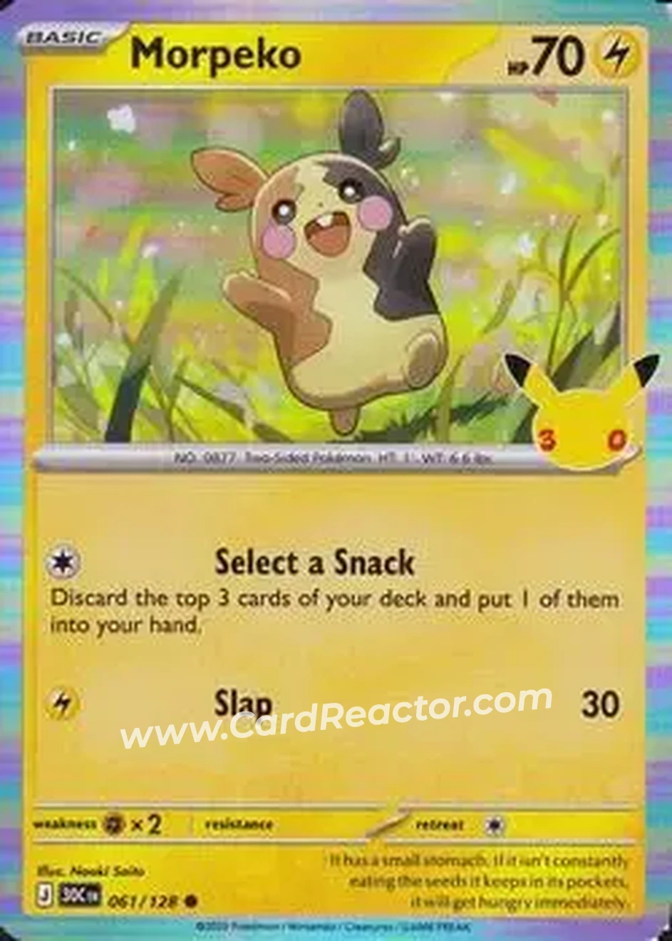 2026 Pokemon 30th Celebration #061/128 - Morpeko - Front