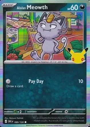 2026 Pokemon 30th Celebration #089/128 - Meowth